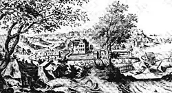 Wasserburg Blumenthal, 1600 nach Wilhelm Dilich