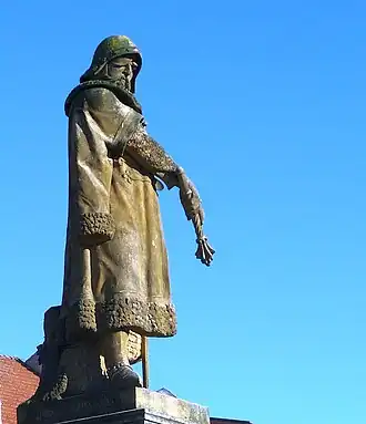 Statue Jan Žižka (* um 1360–1424), Trocnov, Südböhmen