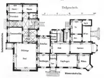 Kreishaus Bochum, Grundriss des Erdgeschosses