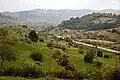 Der Blick auf das Dorf, von Bogdan Vodă kommend