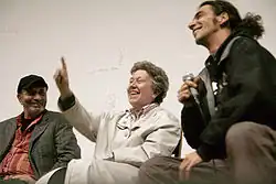 Ute Bock, Tom-Dariush und Houchang Allahyari, Vorpremiere von Bock for President