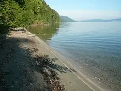 Binnensee: Bodensee mit Sandstrand bei der Marienschlucht
