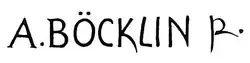 Unterschrift Unterschrift Arnold Böcklin