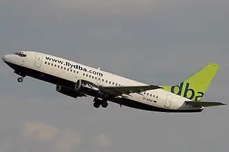 Boeing 737-300 der dba, Frankfurt 2005