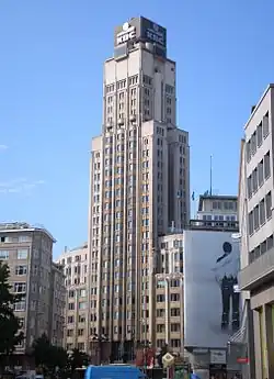 Boerentoren Antwerpen, Bürohochhaus mit Wasserbehälter