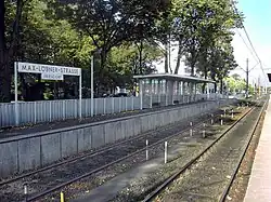 Provisorischer Bahnsteig (1975 bis 2009)