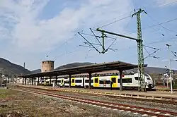 Boppard Hbf mit Triebzug der Baureihe 460