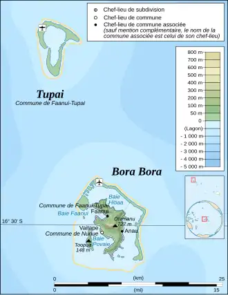 Tupai als Teil der Gemeinde Bora-Bora