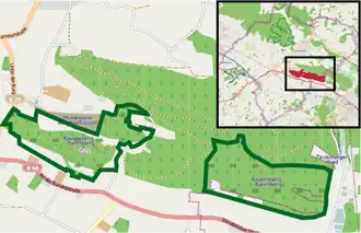 Übersichtskarte des Naturschutzgebiets