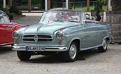Borgward Isabella Cabriolet, aufgebaut beim Karosseriebauer Karl Deutsch GmbH