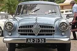 Lüftungsschlitze unter dem Kühlergrill bis Dezember 1956