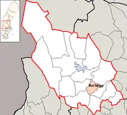 Lage der Gemeinde Borlänge