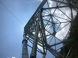 Konstruktion der sechs tragenden Stützmasten – FAST 2015