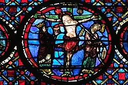 Christus am Kreuz, Ecclesia und Synagoge