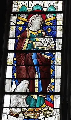 Evangelist Markus und Löwe