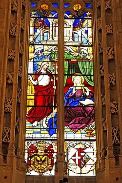 Glasmalerei im Chor