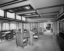 Das Innere des Esszimmers