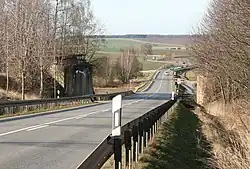 Abgebaute Brücke über die S 51