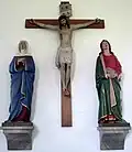 Kreuzgruppe an der Längswand