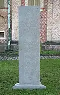 Die Gedenkstätte für Feuerwehrleute und Rettungskräfte auf dem Hauptfriedhof