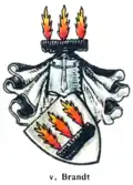 Wappen derer von Brandt von Adolf Matthias Hildebrandt
