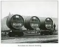 Transportfässer für das Bier, um 1907