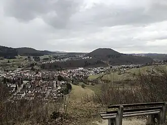 Der Braunhardberg oberhalb von Truchtelfingen von Osten