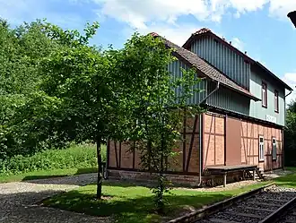 Ehemaliger Bahnhof Schapen am Kleine-Dörfer-Weg