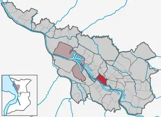 Stadt Bremen, Stadtteil Mitte hervorgehoben