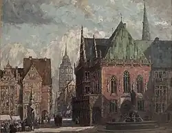 Am Rathaus in Bremen.