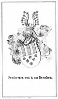 Wappenvariante der Familie von Brenken