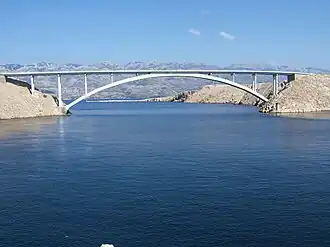 Pag-Brücke Paški most