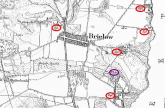 Preußische Karte des 19.&nbsp;Jahrhunderts: