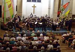 The Brighouse and Rastrick Band in der Brighouse Central Methodist Church, am 21. Juni 2008