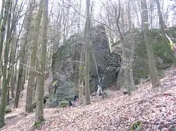 Kletterer am Brohmfels (2012)