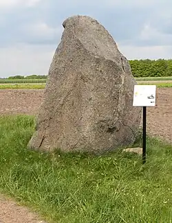 Findling aus Granit, Naturdenkmal, 10&nbsp;Tonnen, 1986 gefunden