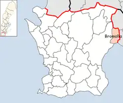 Lage der Gemeinde Bromölla