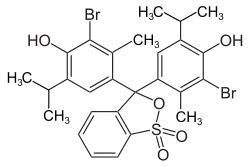 Strukturformel von Bromthymolblau
