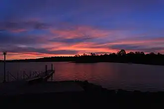 Bootsrampe am Stausee Bronte Lagoon