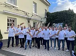 Brot-Sommeliers des 13. Kurses beim Abschluss mit Johann Lafer