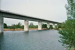 Saale-Elster-Talbrücke über den Rattmannsdorfer See