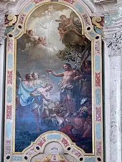 Franz S. Unterberger: Altarbild, Taufe Christi