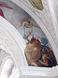 Chorbogenfresko Gefangene Seele