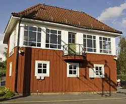 Stellwerk in Brunflo, 1916