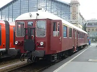 Historisches Fahrzeug in Budapest-Nyugati (2016)
