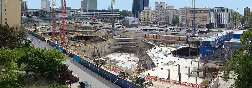 Baustelle am 1. Mai 2018