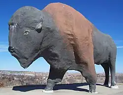 Bison-Statue in Jamestown