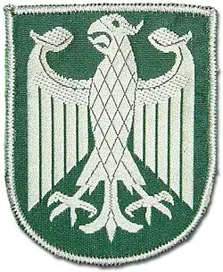 Ärmelabzeichen des Bundesgrenzschutzes von Oktober 1952 bis 1976
