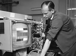 Produktion von Fernsehern in Nürnberg (Foto 1959)