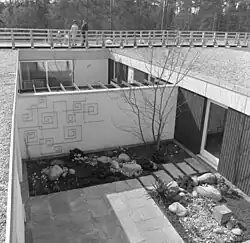 Garten eines Atriumhauses